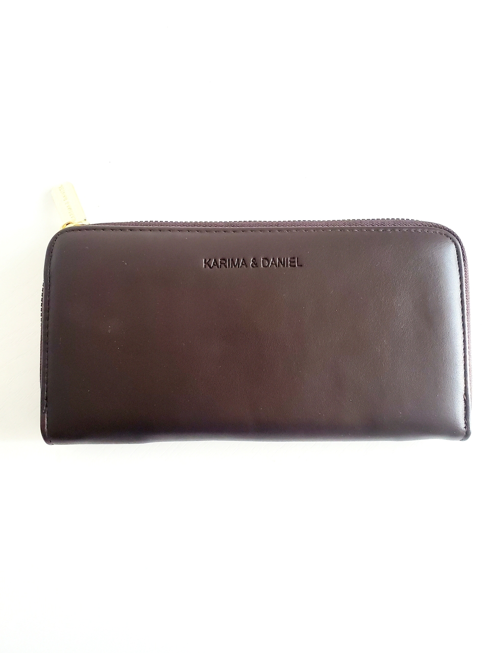 Karima & Daniel Brown Zip-Around Women's Wallet